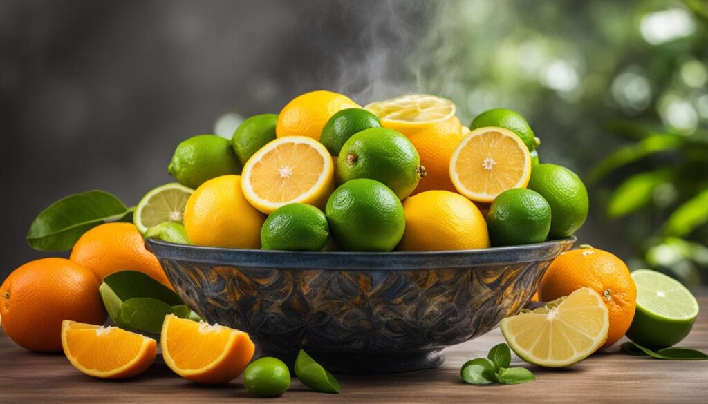 Citrus essential oils for mood enhancement