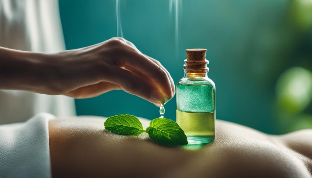 Peppermint oil for pain relief