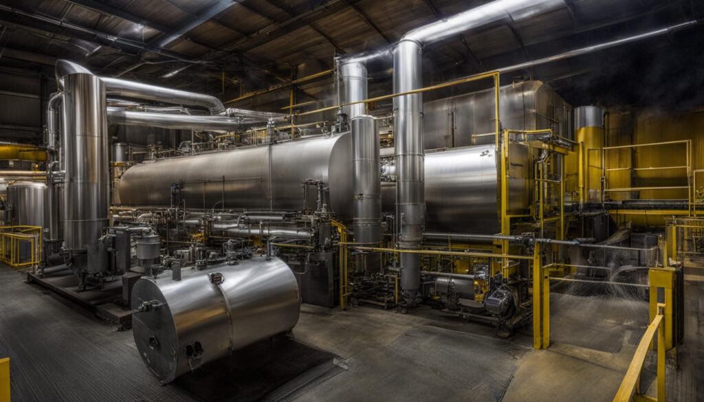 Steam distillation process